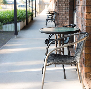 chairs outside